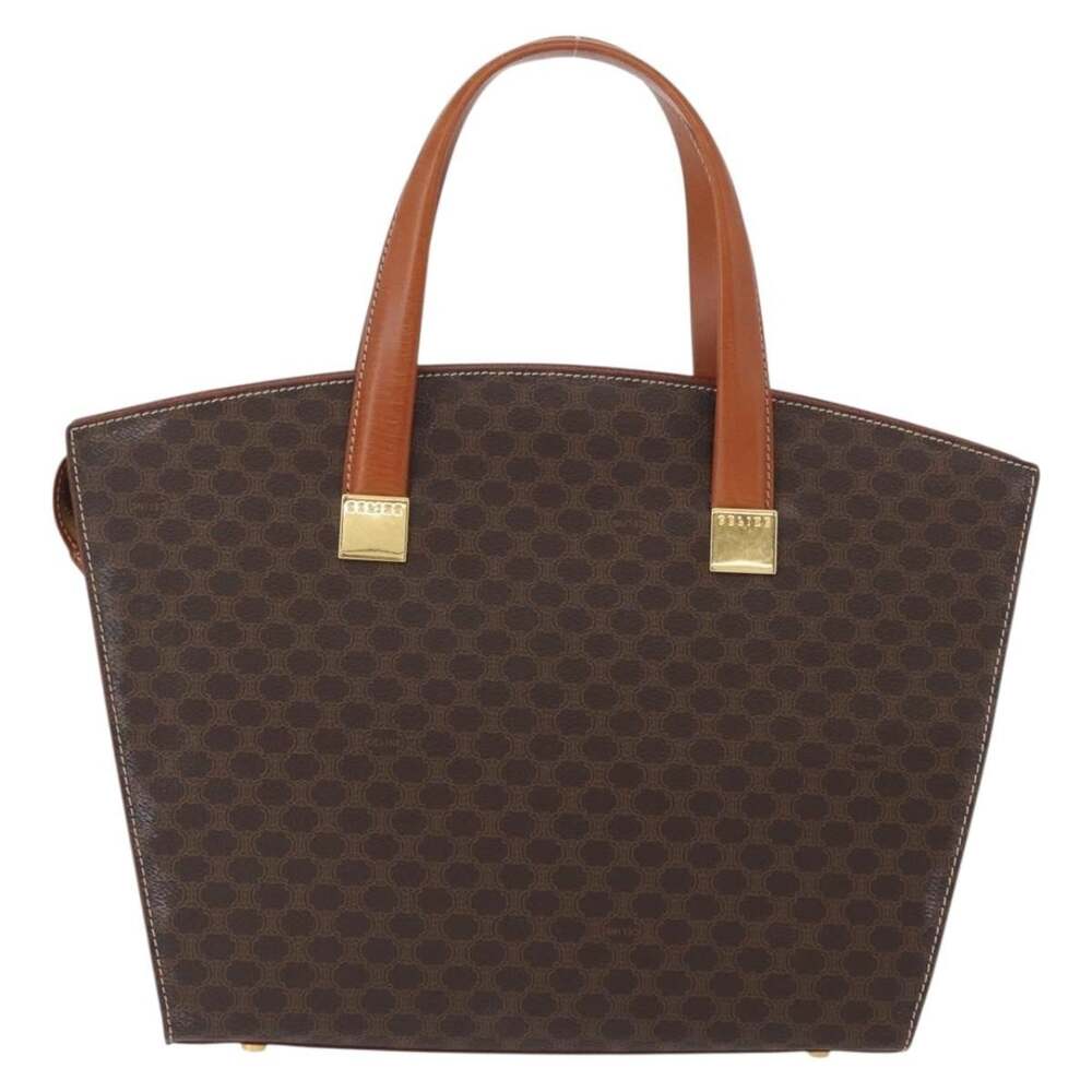 Celine Macadam Handbag Brown